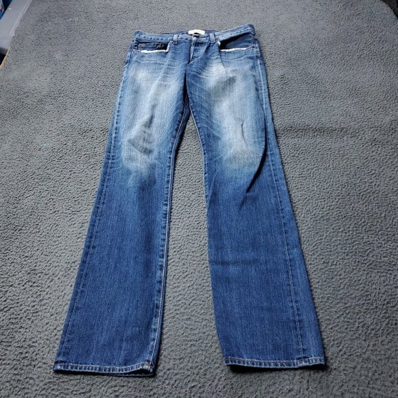 Baldwin Henley Slim Leg Jeans Blue Cotton Pants Denim Mens Size 32 x35